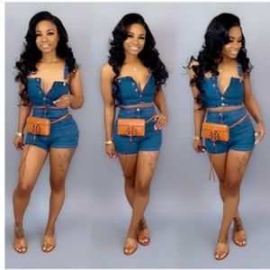 Women two piece denim set